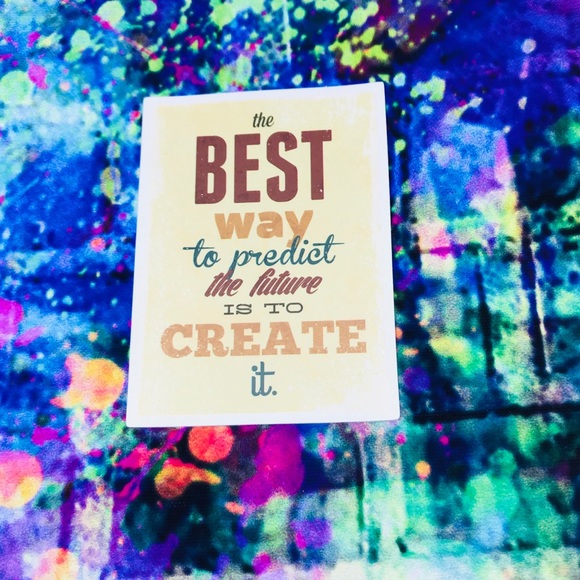 Predict The Future Motivational Mini Poster Stickers Decor - Picture 4 of 4